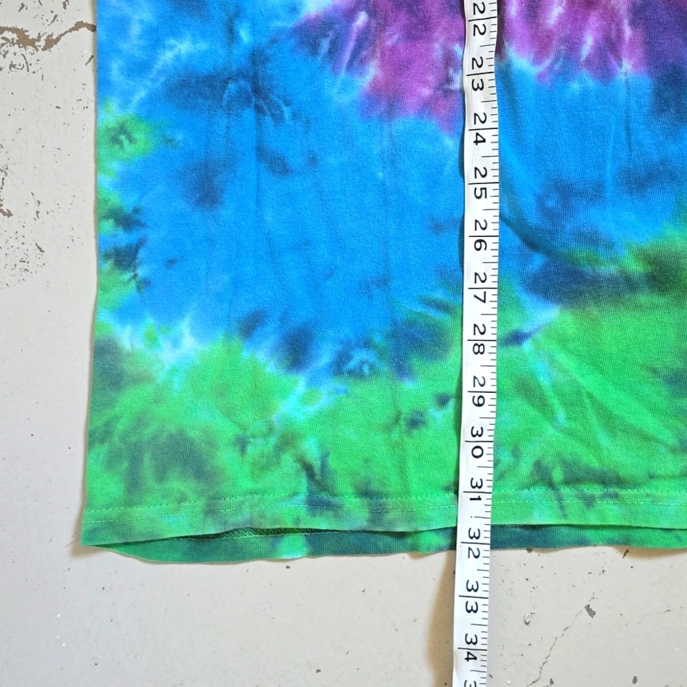 Y2K Grateful Dead Tie Dye Liquid Blue Shirt Size XL - Picture 5 of 7